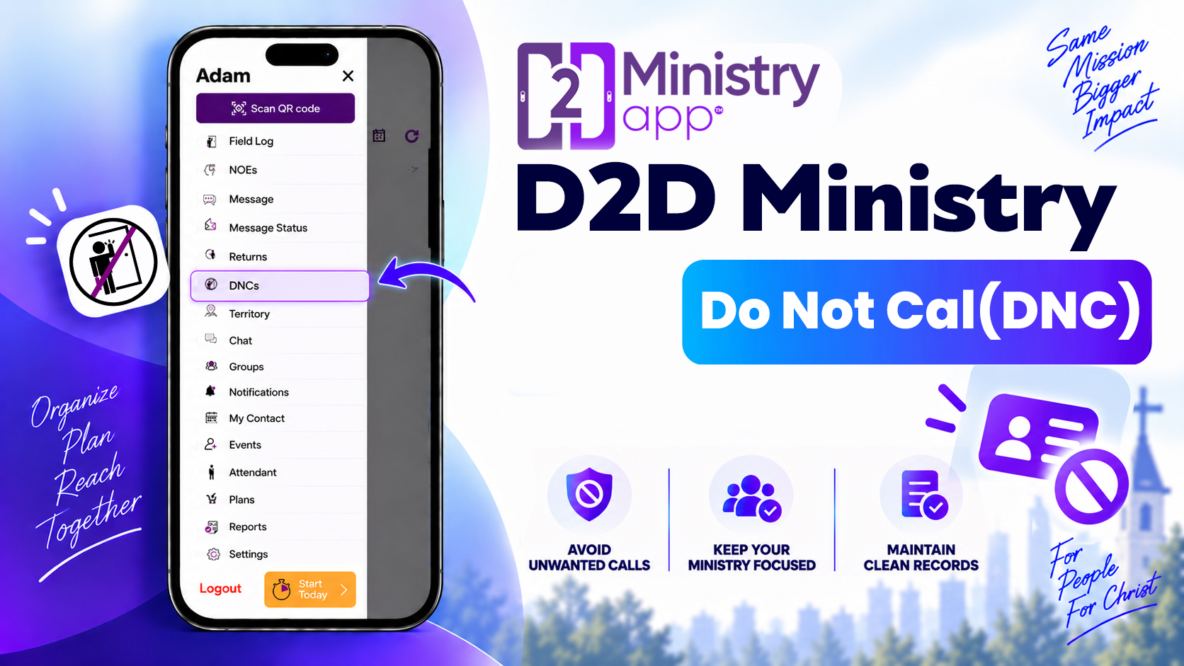 D2D Ministry- Do Not Call(DNC)